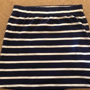 Blue & white girls skirt